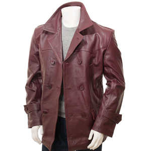 Veste en cuir pour homme style High Street, design personnalisé avec matériau respirant, fabriquée en usine, vente en gros, veste d'hiver - Product Image 4