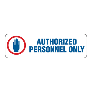 Etiqueta de Seguridad de PVC Autoadhesiva para Personal Autorizado de Brady, Duradera para Áreas Restringidas - Product Image 3
