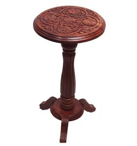Wooden <b>Round</b> Beautiful Carving Design <b>Side</b> <b>Table</b>/Coffee <b>Table</b>/Outdoor <b>Table</b>/Living Room Furniture (Carving) - Product Image 1