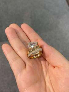 Bague en argent sterling 925 de qualité supérieure avec moissanite, idéale pour un cadeau d'anniversaire, disponible au prix d'exportation - Product Image 3