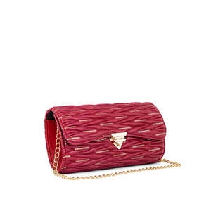 Bolso de hombro informal rojo para mujer P55659 - Product Image 2