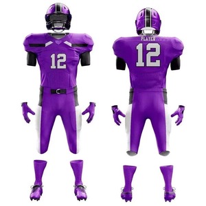 2026 New Custom Made Breathable 100% Polyester American Football Training Jerseys Uniform Set Plus Size Unisex Adult Custom Logo - Product Image 1
