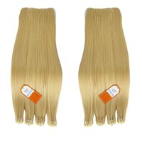 Trame de cheveux vierges blonds directement de l'usine vietnamienne tissage de cheveux humains bruts 613 faisceaux Styles de cheveux Style droit