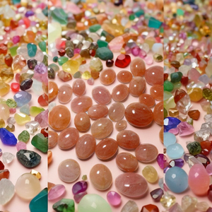 หินอัญมณีทรงหลังเบี้ยมอร์แกนไนต์ทรงผสมพีชขนาดใหญ่ธรรมชาติสำหรับทำเครื่องประดับทำหินมอร์โกไนต์สีชมพู - Product Image 2