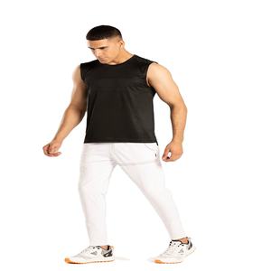 2025เสื้อกล้ามถักแบบลำลองสำหรับผู้ชายแห้งเร็วระบายอากาศได้ดีโลโก้และผ้าออกแบบได้ตามต้องการ - Product Image 1