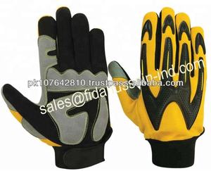 Gants de travail en cuir automobile préférés Gants de travail Gants de mécanicien antidérapants Gants en cuir de sécurité du Pakistan - Product Image 4