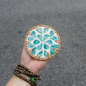 Vinagreen Handmade <b>Wicker</b> Bag Eco-Friendly Heat Resistant for Picnic and Dining Gifts - Product Image 3