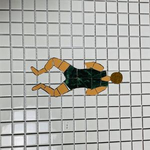 งานตกแต่งสระว่ายน้ำ ลายโมเสคดีไซน์นักว่ายน้ำ ภาพจิตรกรรมฝาผนังแบบกำหนดเอง กระเบื้องโมเสคห้องน้ำระดับไฮเอนด์ - Product Image 4