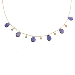 Hermoso Collar Colgante de Amatista, Gema Morada, Cadena de Oro, Cristal Curativo Boho, Joyería DIY con Mariposa, Regalo Budista para Mujer - Product Image 2