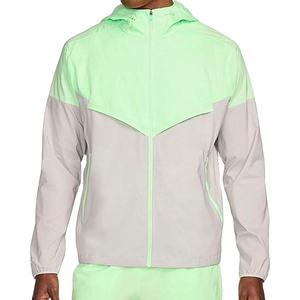 Veste de course légère pour homme, enduite de silicone, imperméable, coupe-vent, pour entraînement, jogging et sport - Product Image 1