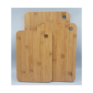 Planche à découper en vrac épaisse de haute qualité planche à découper en bambou personnalisée avec poignée - Product Image 2