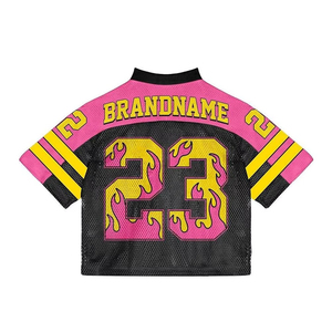 OEM Custom <b>Women</b> Mesh American Football Team Mesh Jersey Sublimation Breathable Quick Dry American Mesh Jersey - Product Image 2