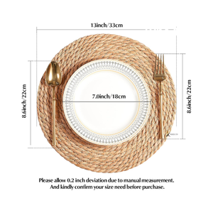 แผ่นรองจานอเนกประสงค์แบบสองในหนึ่งสไตล์โบฮีเมียนรักษ์โลก ทนความร้อน แผ่นรองบาร์กาแฟแบบยืดหยุ่นสำหรับใช้ในบ้าน - Product Image 4