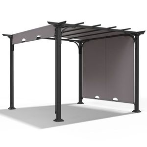 Pergola e Gazebo da Esterno Grigio 3x3 Metri - Product Image 2