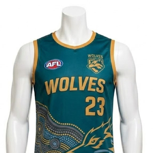 เสื้อทีม AFL แบบ OEM ODM สกรีนโลโก้ ชื่อ หมายเลข ด้วยเทคนิคการพิมพ์แบบ Dye Sublimation โรงงานผลิตชุดกีฬา - Product Image 2
