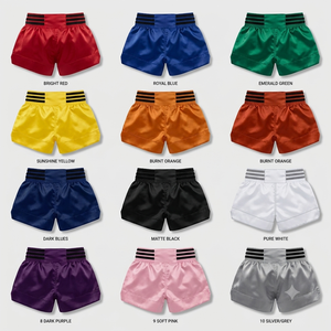Pantalones Cortos de Boxeo Azul Rey Unisex para Adultos, Pantalones Cortos de Muay Thai, Kickboxing y MMA, Corte Regular, Poliéster - Product Image 5