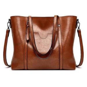 Sac à main en similicuir pour femme, sac à bandoulière avec deux poignées et fermeture éclair, idéal pour le quotidien, sac à la mode de forme moderne pour le bureau et le shopping - Product Image 5