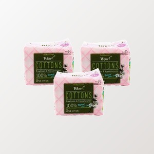 แผ่นอนามัยแบบยาว Wow Pure Cotton Long Panty Liners 20 ชิ้น x 3 แพ็ค ป้องกันการซึมเปื้อน แผ่นอนามัยแบบยาว ทำจากผ้าฝ้าย - Product Image 6