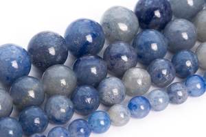 Perles d'aventurine bleue de qualité supérieure, perles rondes en vrac, 4MM 6MM 8MM 10MM, options de lots en gros - Product Image 4