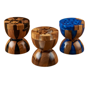 Nouveauté : Brûleur à Bakhoor en bois naturel et résine époxy, qualité supérieure, fait main, en forme de décoration traditionnelle, pour encens - Product Image 1