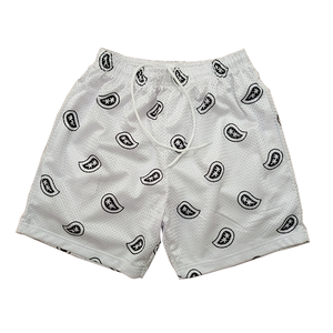 Men's Navy Blue Polyester Mesh Shorts Quick Dry Mid Waist Front Logo Breathable Casual <b>Athletic</b> Bermuda Shorts - Product Image 4