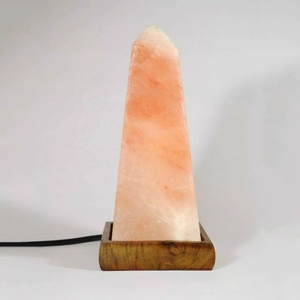 Lámpara USB Mini de Sal del Himalaya Curvada a Mano de Alta Calidad, con Logotipo Personalizado, Duradera, Orgánica, Estilo Antiguo, Feng Shui para el Hogar, Nueva - Product Image 2