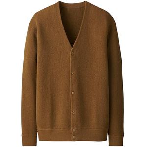 Suéter Cárdigan de Invierno para Hombre, Casual, Antiarrugas, Grueso, de Manga Larga, Cuello Redondo, Tallas Grandes, para Hermandades y Universidad - Product Image 1