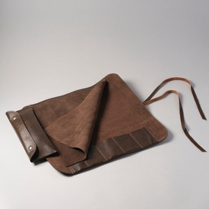 Étui à couteaux en cuir personnalisé avec poignée, pour ranger les couteaux de chef, en cuir pleine fleur LKR-0258 - Product Image 2