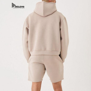 Ventes en gros de survêtements personnalisés de haute qualité, vêtements de jogging unisexes, ensemble de sweat-shirt et short pour hommes, vêtements d'été - Product Image 6