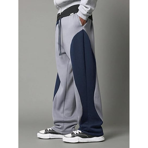 Pantalones Deportivos de Felpa Gruesa para Hombre, Estilo Urbano, Personalizables con Logotipo, Cierre con Cordón y Frente Plegado - Product Image 4