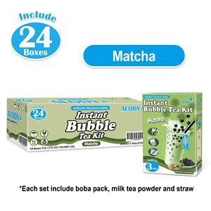 Bebida de Matcha Boba de Preparación Rápida Alody, 3 Sets/Caja con Bolas de Tapioca y Sin Aditivos - Product Image 6