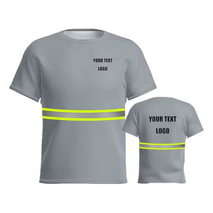 เสื้อยืดทำงานสีน้ำเงินสีส้มสะท้อนแสงคุณภาพสูงสำหรับงานก่อสร้าง ราคาดีที่สุด ขายส่ง - Product Image 5