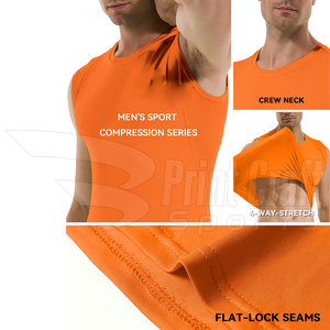 Stretchable Best Selling Sleeveless <b>Compression</b> <b>Shirts</b> Low Price Adults Sleeveless <b>Compression</b> <b>Shirts</b> - Product Image 6