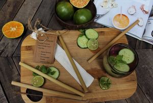 Vietnam Factory Supply <b>Bamboo</b> <b>Straw</b> Natural Reusable Drinking <b>Straw</b> Bulk Export Supplier - Product Image 2