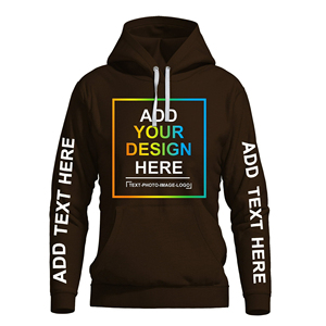 Sweat-shirt à capuche en coton imprimé intégral de qualité supérieure pour homme, avec cordon de serrage, style streetwear décontracté, vente en gros, logo personnalisé OEM - Product Image 4