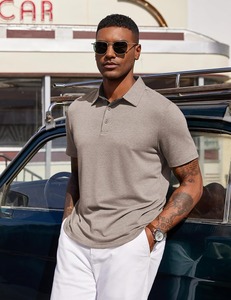 Camisa Polo Personalizada para Hombre con Cuello en Contraste, Manga Corta, Transpirable, Lisa, Informal, Uniforme de Golf o Trabajo, OEM ODM, Ropa al por Mayor para Hombre - Product Image 3