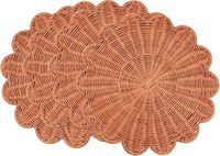 Set de table rond en rotin tressé naturel, tapis de table écologique, décoration de table à manger, fabricant en gros