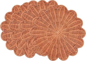 Set de table rond en rotin tressé naturel, tapis de table écologique, décoration de table à manger, fabricant en gros - Product Image 2