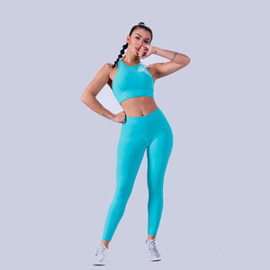 Nouvelle Arrivée Ensembles de Yoga pour Femmes de Haute Qualité Personnalisables Prix Abordable Meilleur Matériau Service OEM Respirant à Devant Court - Product Image 4