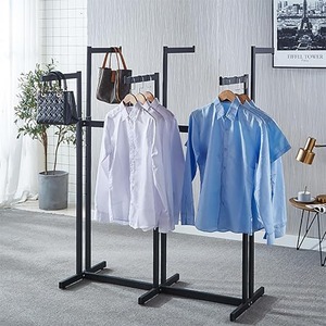 Powder Coated Metal Clothing Rack Heavy Duty Retail Display - Product Image 3