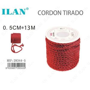 เชือกแดงแบบมีสายรัด ขนาด 0.5 ซม. x 13 ม. สำหรับงานประดิษฐ์ - Product Image 1
