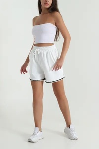Women's Summer Athleisure Jogger <b>Shorts</b> Breathable Waterproof Quick Dry Eco-Friendly Windproof 100% Cotton Solid Flowers <b>Tassel</b> - Product Image 3