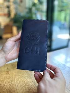 Cartera de Cuero Genuino de Lujo Hecha a Mano, Resistente al Agua, Ligera, para Comprobantes de Restaurante, Suministro Profesional para Restaurantes, Venta al por Mayor - Product Image 4