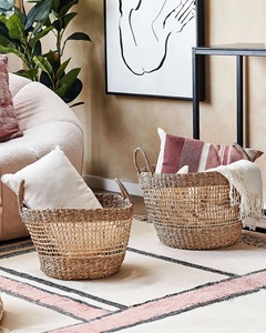 Set of 2 <b>Baskets</b> Seagrass Natural Handmade <b>Storage</b> <b>Basket</b> Wholesale eco-friendly Made in Viet Nam - Product Image 3