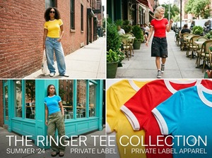 Bulk Manufacturing Unisex Outfit Set Featuring Short-sleeved Red T-shirt <b>White</b> Trim Black <b>Cargo</b> Pants. Low MOQ. Motorhead Supply - Product Image 2