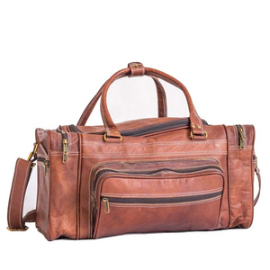 Nouveaux sacs de voyage 2026 en cuir pleine fleur pour hommes et femmes – Sacs de week-end et sacs de sport en cuir - Product Image 5