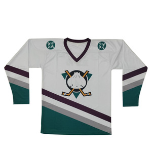 Camiseta de Hockey sobre Hielo al por Mayor de Fábrica, Transpirable, de Secado Rápido, Cuello en V, Poliéster/Algodón, de Alta Calidad, con Logotipo de Equipo Personalizado para Hombre - Product Image 3