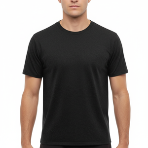 T-shirt à manches courtes en maille personnalisé pour hommes, prix de gros d'usine, bonne qualité, idéal pour la gym, le sport, le jogging et l'entraînement - Product Image 2