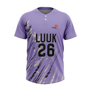 Camisetas de Béisbol Personalizadas de la Marca LUUK, 100% Poliéster, Transpirables, de Secado Rápido, Antibacterianas, que Absorben la Humedad, para Equipos y Clubes - Product Image 4