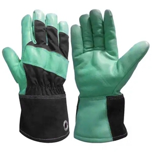 Guantes de Seguridad de Cuero Vacuno de Primera Calidad, Guantes Industriales de Cuero y Algodón Antiestáticos para Protección de Manos - Product Image 3